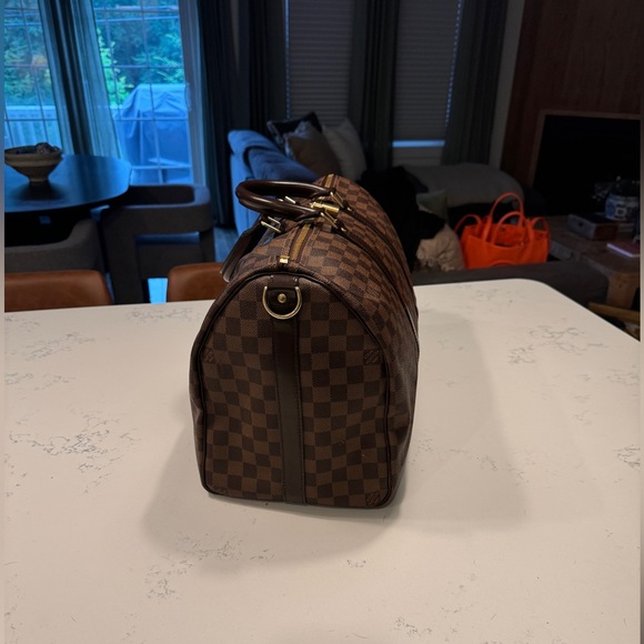 Louis Vuitton Keepall Bandouliere Bag Damier Ebene 45 - Picture 15 of 16